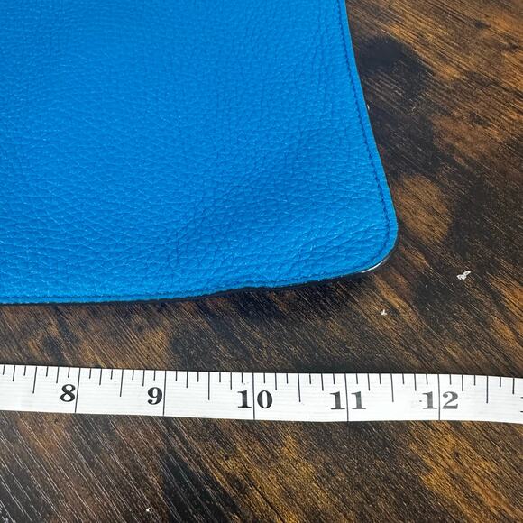 Fendi‎ Selleria Blue Leather Clutch Bag - Picture 12 of 13